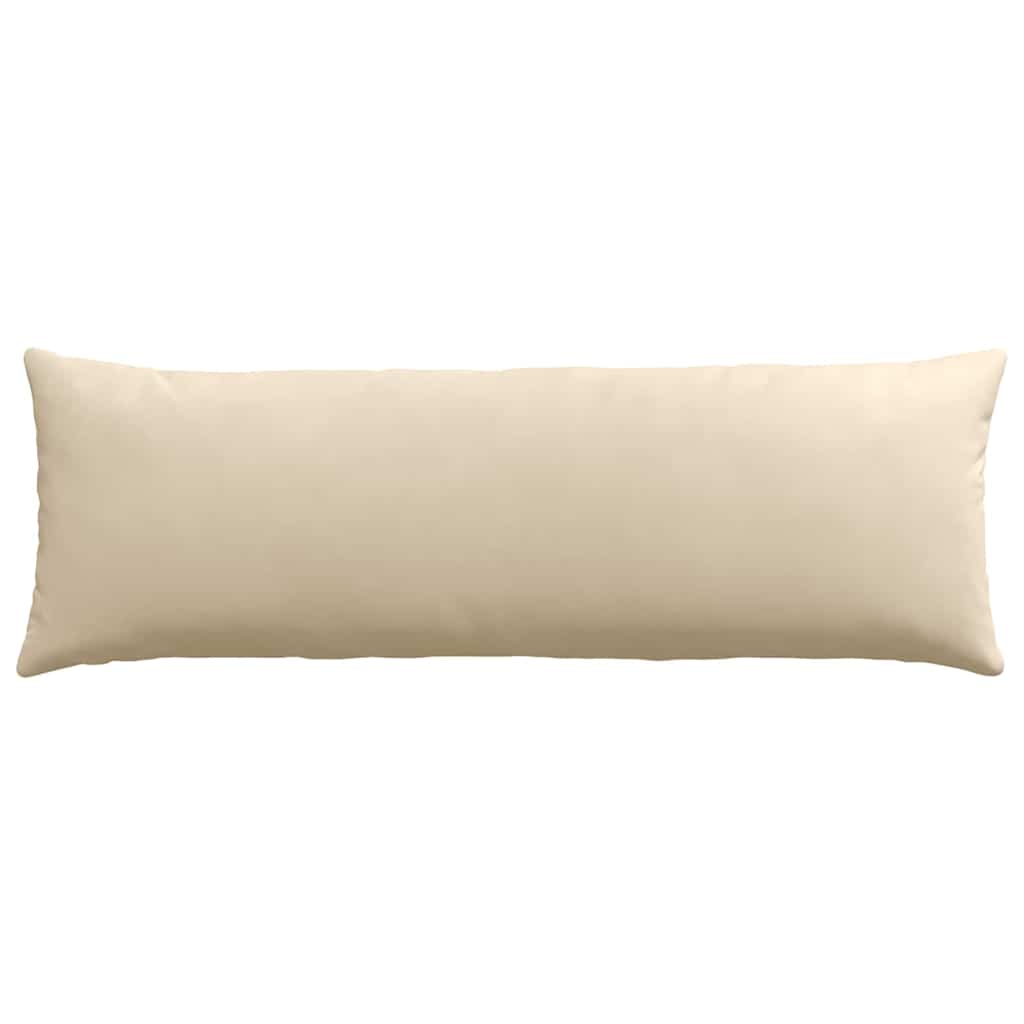 Cuscini da Divano 2 pcs Crema 120 x 40 cm Tessuto