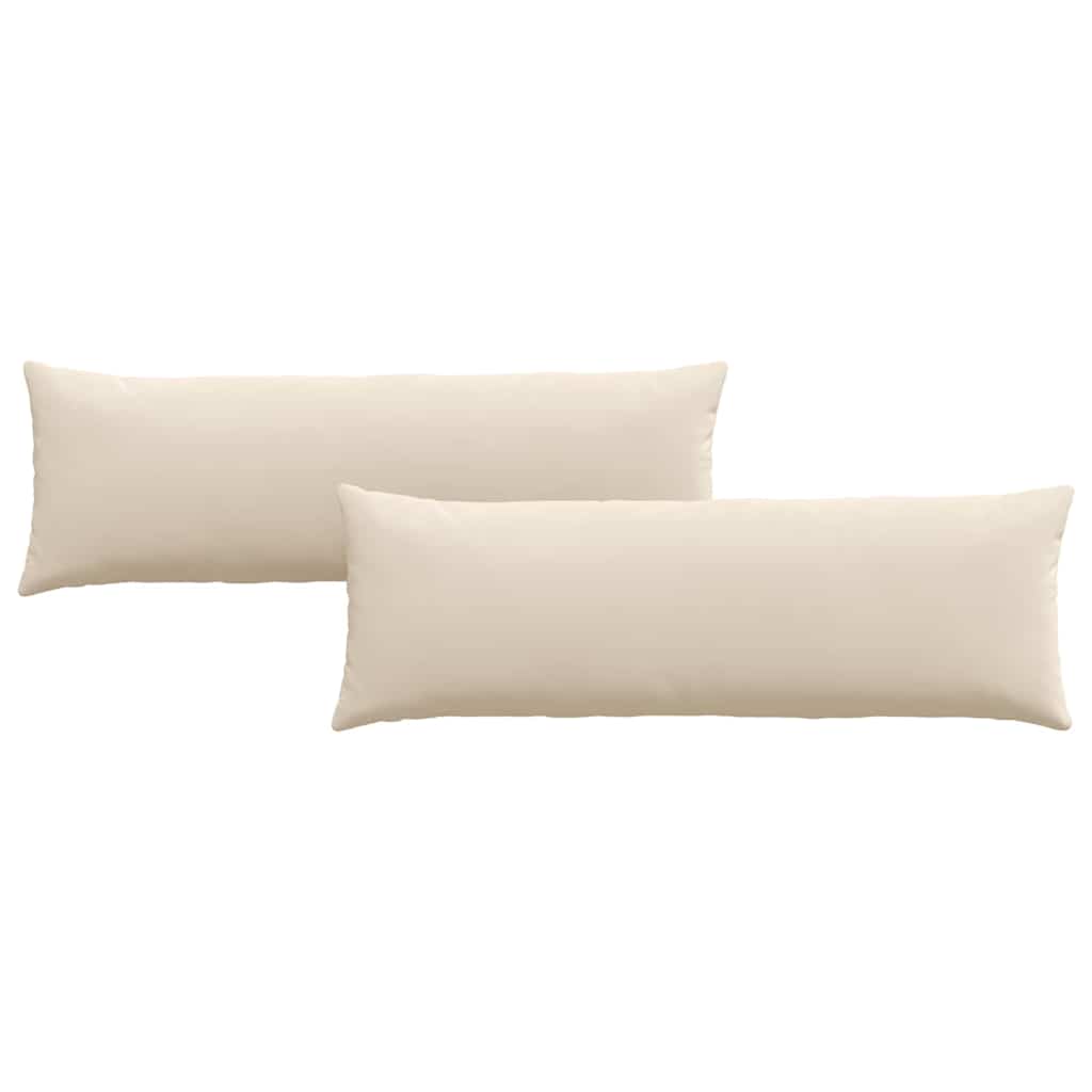 Cuscini da Divano 2 pcs Beige 120 x 40 cm Tessuto