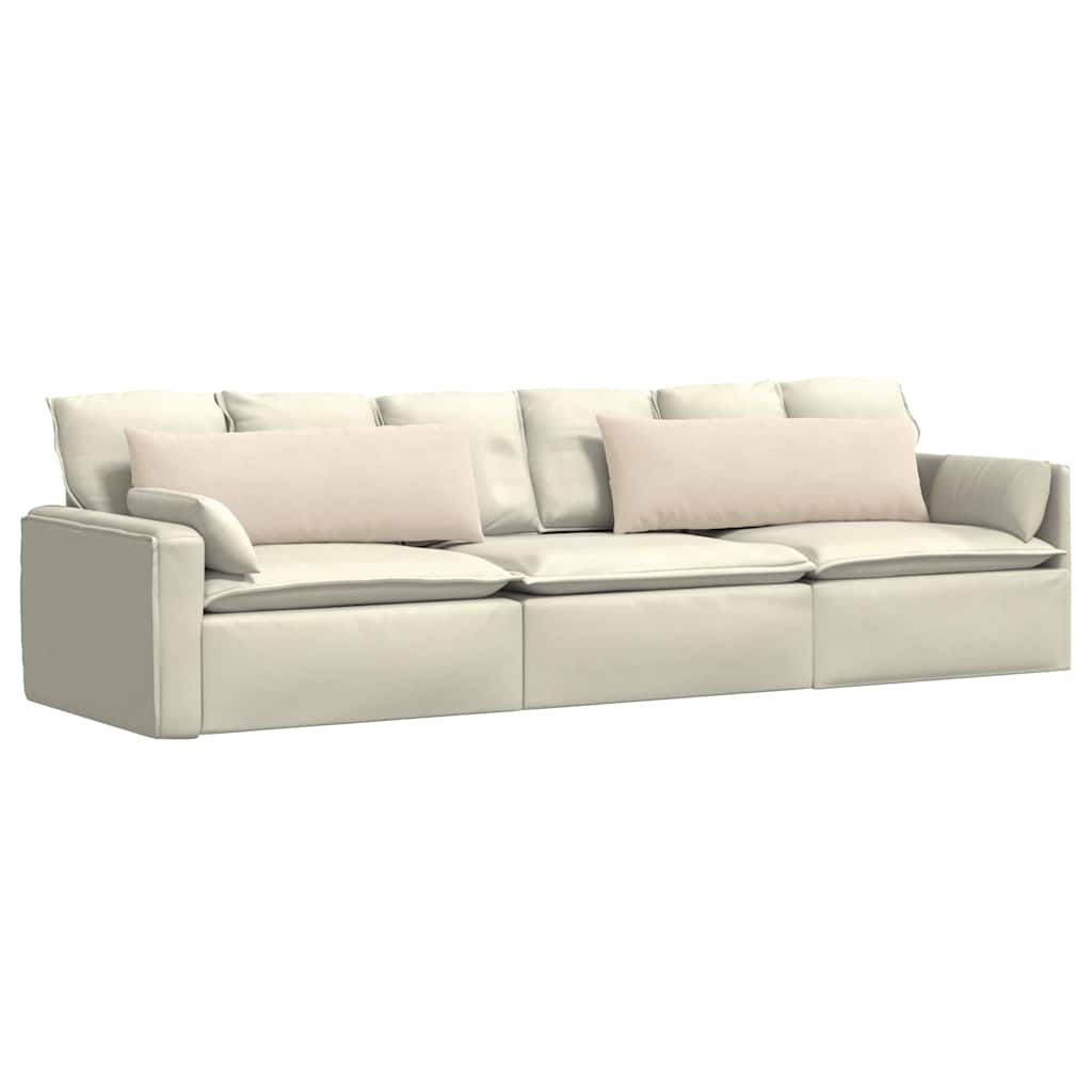 Cuscini da Divano 2 pcs Beige 120 x 40 cm Tessuto