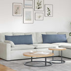 Cuscini da Divano 2 pcs Blu 120 x 40 cm Tessuto in Cords