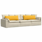 Cuscini da Divano 2 pcs Giallo Chiaro 120 x 40 cm