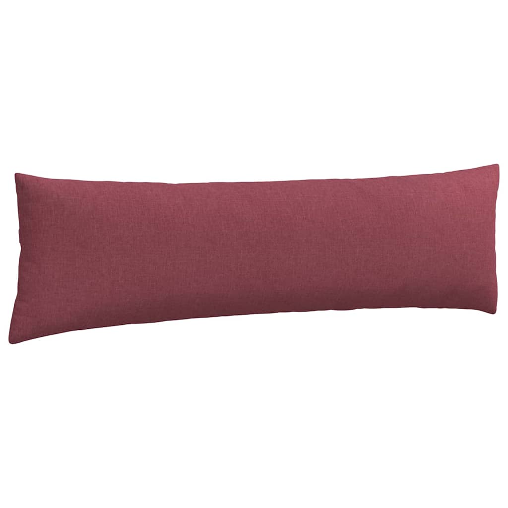 Cuscini da Divano 2 pcs Rosso Vino 145 x 40 cm Tessuto