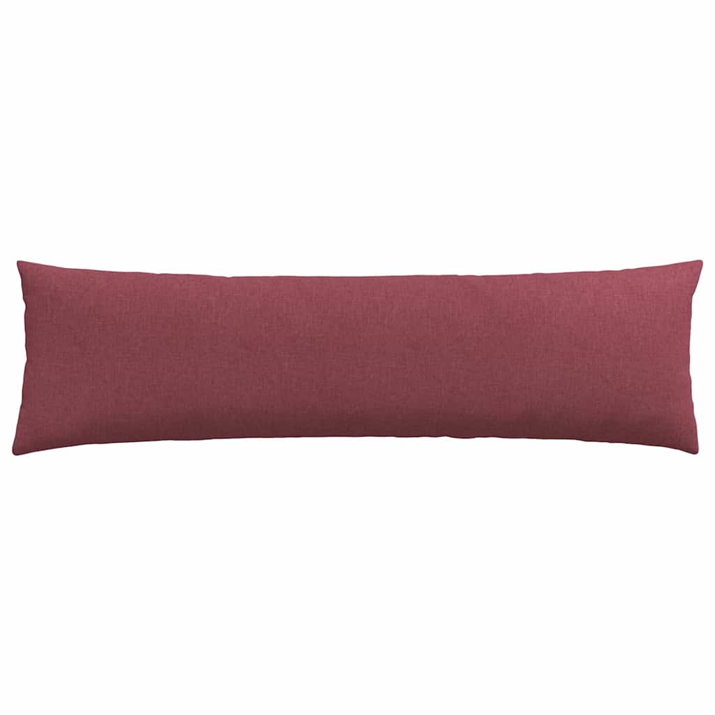 Cuscini da Divano 2 pcs Rosso Vino 145 x 40 cm Tessuto