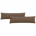 Cuscini da Divano 2 pcs Marrone 145 x 40 cm Tessuto