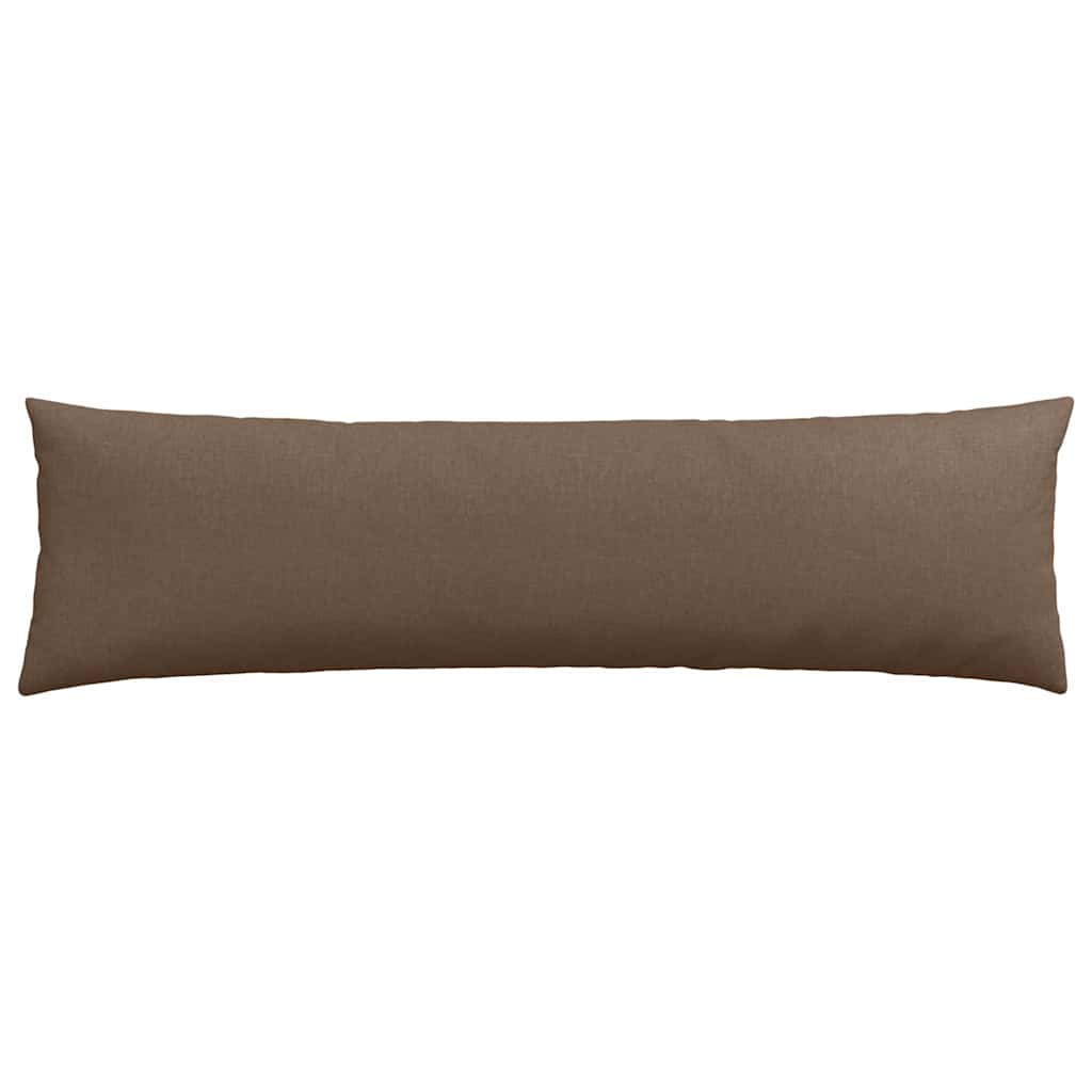 Cuscini da Divano 2 pcs Marrone 145 x 40 cm Tessuto