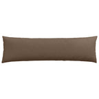 Cuscini da Divano 2 pcs Marrone 145 x 40 cm Tessuto