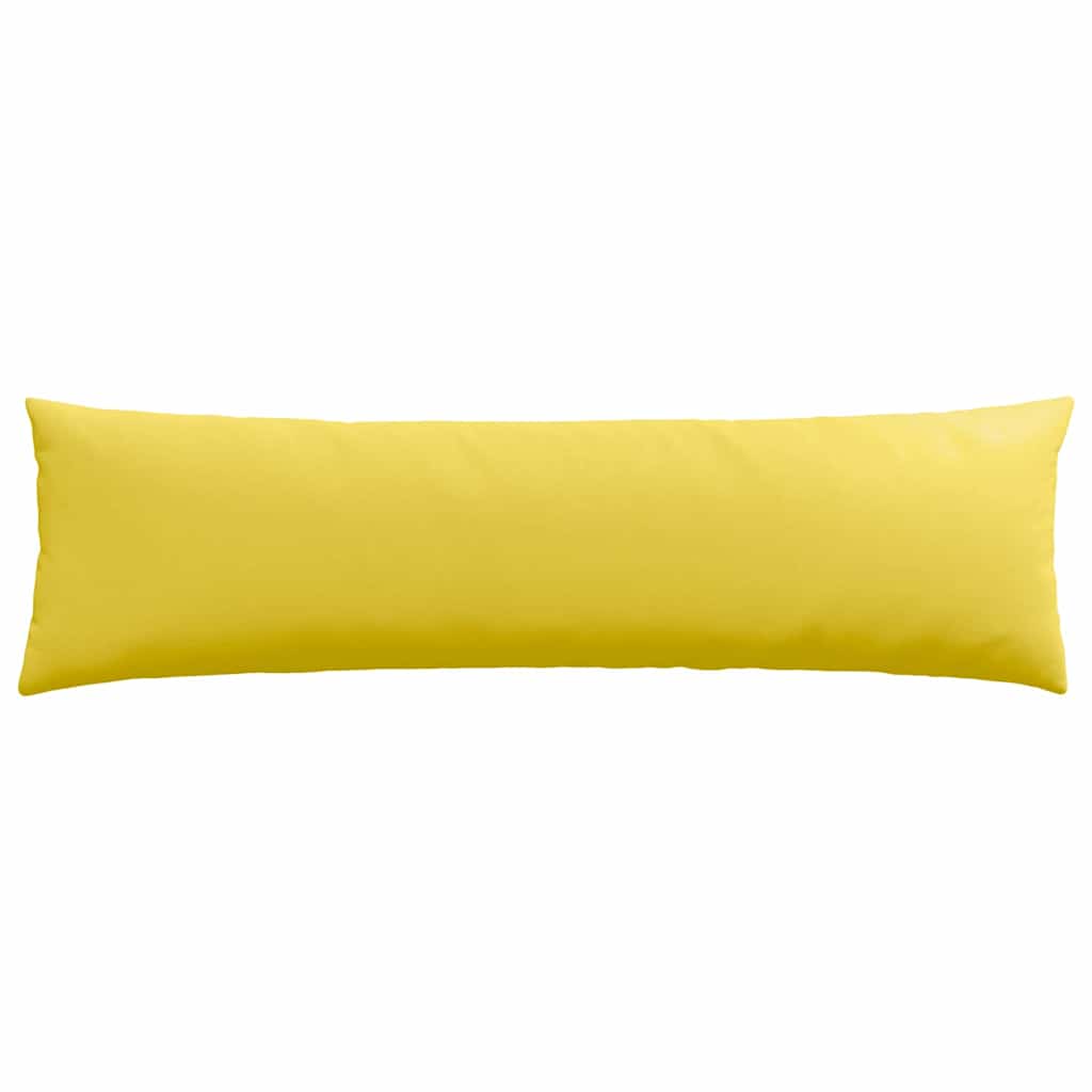 Cuscini da Divano 2 pcs Giallo Chiaro 145 x 40 cm Tessuto