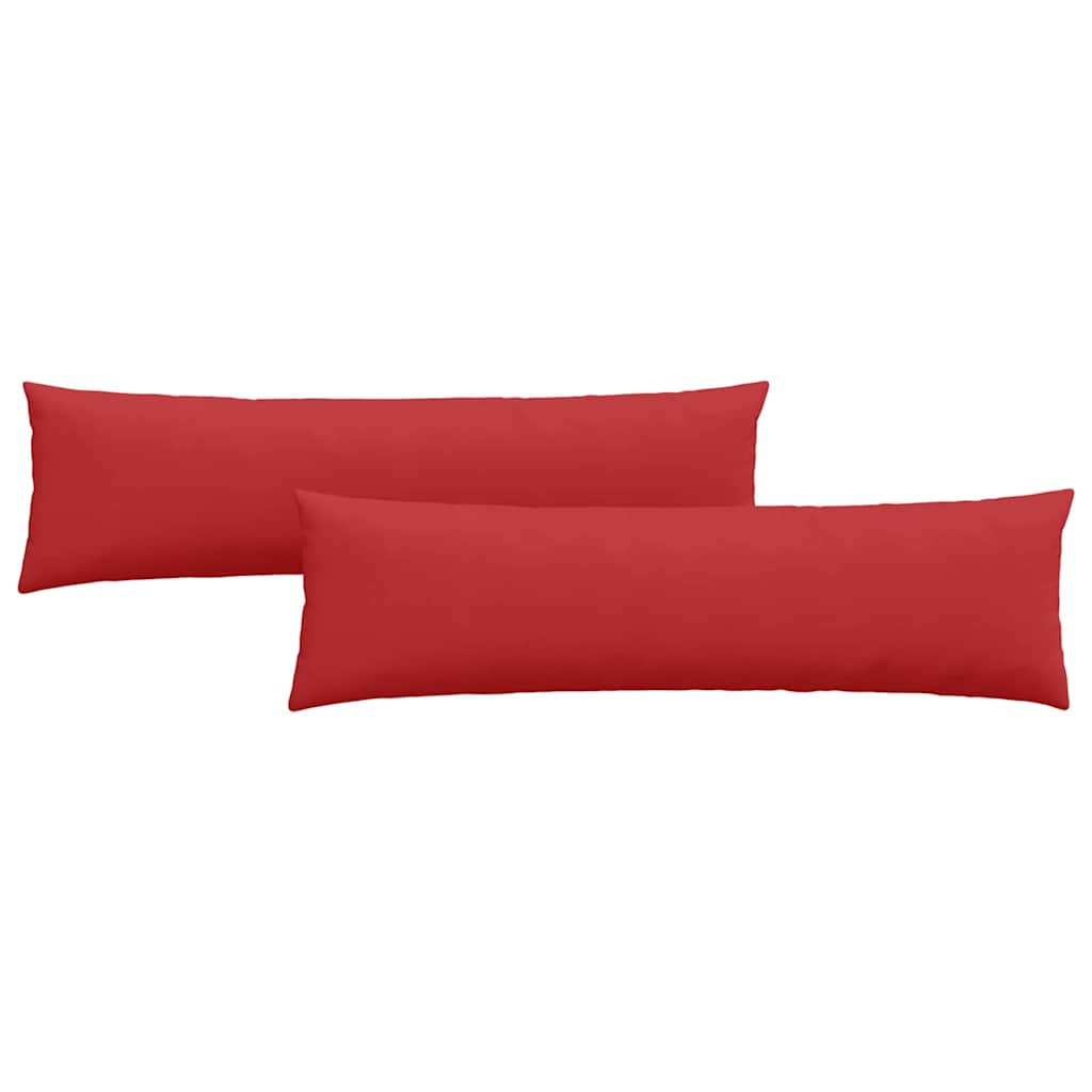 Cuscini da Divano 2 pcs Rosso 145 x 40 cm Tessuto