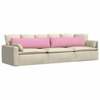 Cuscini da Divano 2 pcs Rosa 145 x 40 cm Tessuto