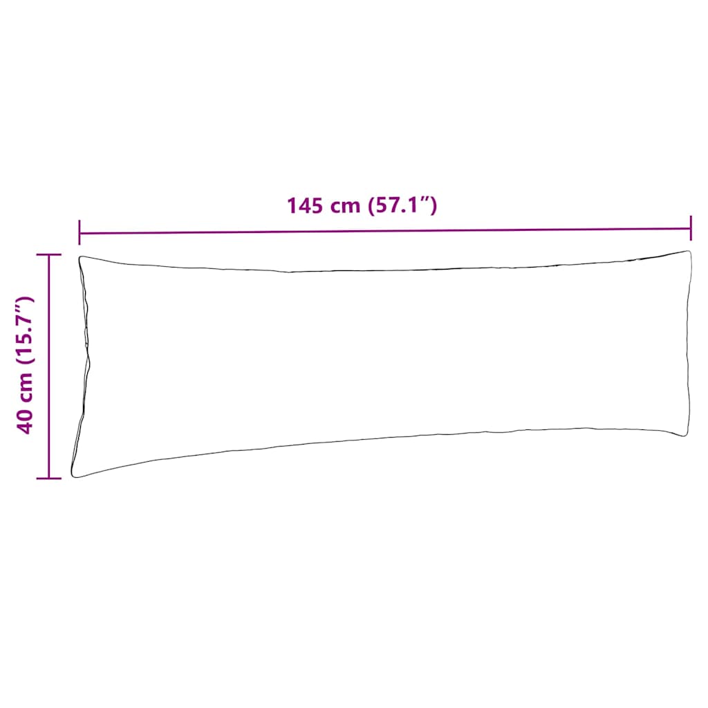 Cuscini da Divano 2 pcs Grigio chiaro 145 x 40 cm