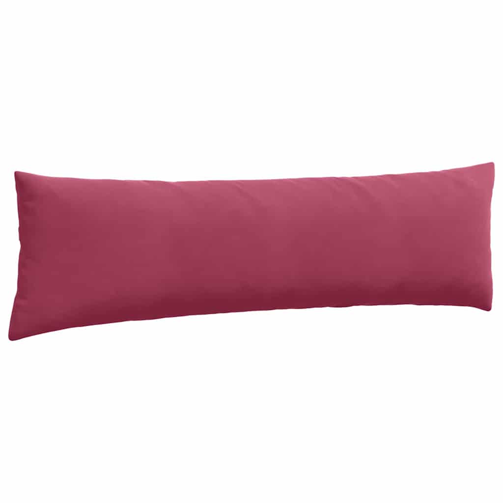 Cuscini da Divano 2 pcs Rosso Vino 145 x 40 cm Tessuto in Cords