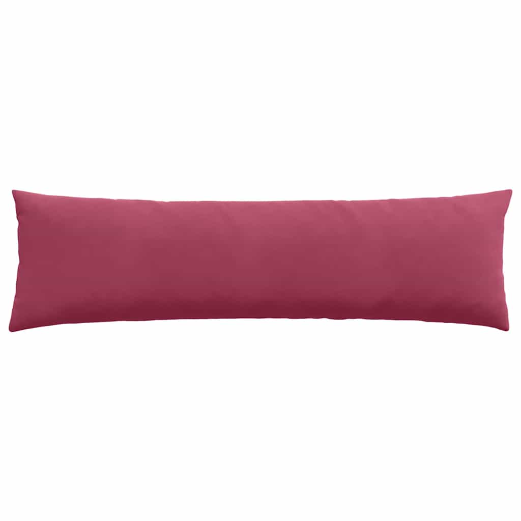 Cuscini da Divano 2 pcs Rosso Vino 145 x 40 cm Tessuto in Cords