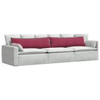 Cuscini da Divano 2 pcs Rosso Vino 145 x 40 cm Tessuto in Cords