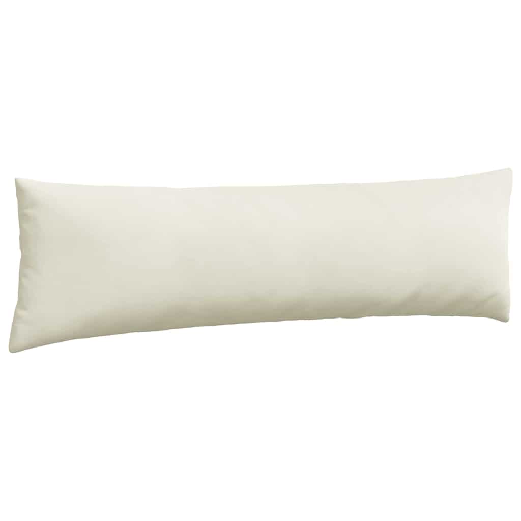 Cuscini da Divano 2 pcs Crema 145 x 40 cm Tessuto in Cords