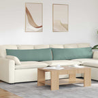 Cuscini da Divano 2 pcs Verde Mare 145 x 40 cm Tessuto in Cords