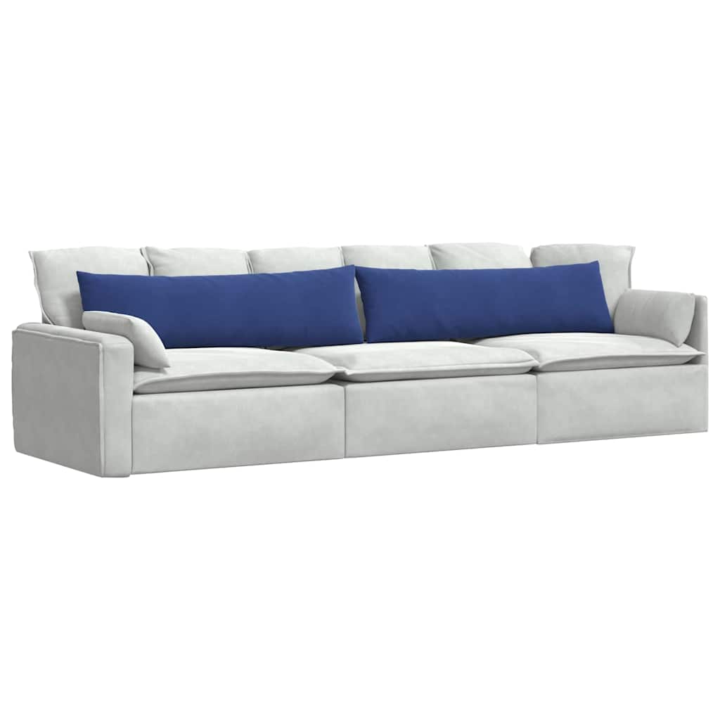 Cuscini da Divano 2 pcs Blu Polizia 145 x 40 cm