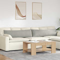 Cuscini da Divano 2 pcs Grigio chiaro 145 x 40 cm Tessuto