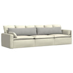 Cuscini da Divano 2 pcs Grigio chiaro 145 x 40 cm Tessuto