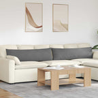 Cuscini da Divano 2 pcs Grigio scuro 145 x 40 cm Tessuto