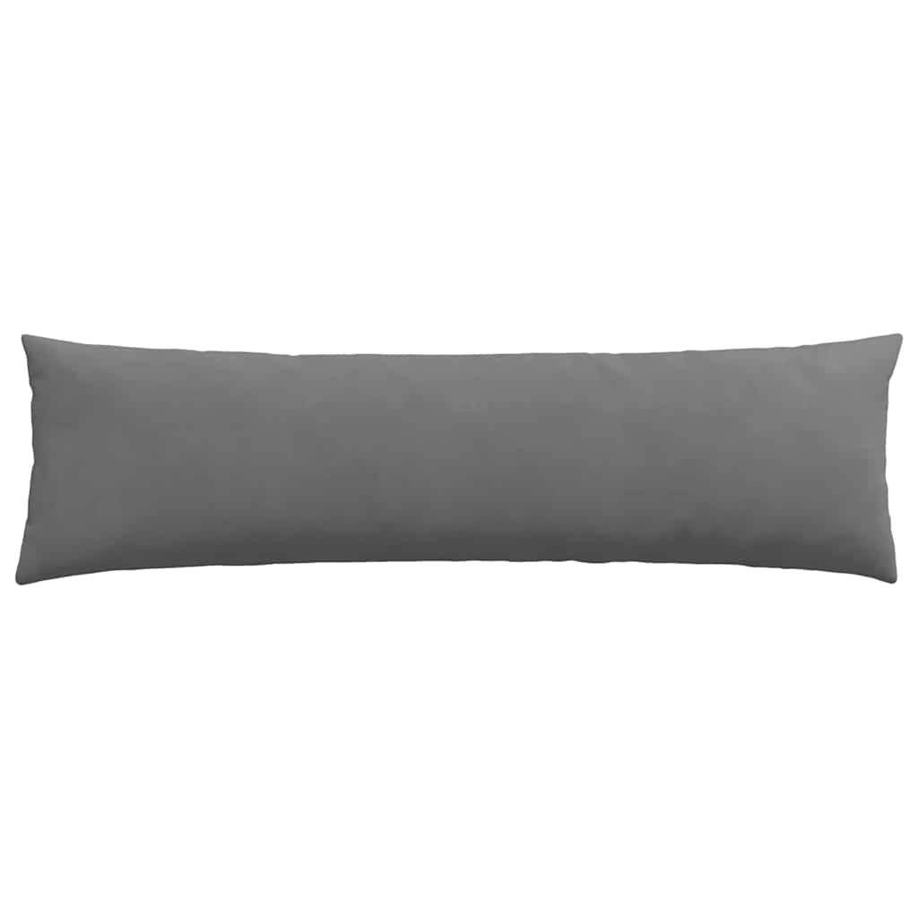 Cuscini da Divano 2 pcs Grigio scuro 145 x 40 cm Tessuto
