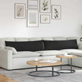Cuscini da Divano 2 pcs Nero 145 x 40 cm Tessuto