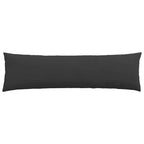 Cuscini da Divano 2 pcs Nero 145 x 40 cm Tessuto