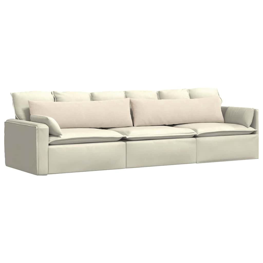 Cuscini da Divano 2 pcs Beige 145 x 40 cm Tessuto