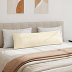 Cuscini da Divano 2 pcs Crema 145 x 40 cm Tessuto in Cords