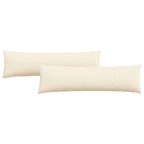 Cuscini da Divano 2 pcs Crema 145 x 40 cm Tessuto in Cords