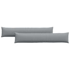 Cuscini da Divano 2 pcs Grigio chiaro 200 x 40 cm Tessuto
