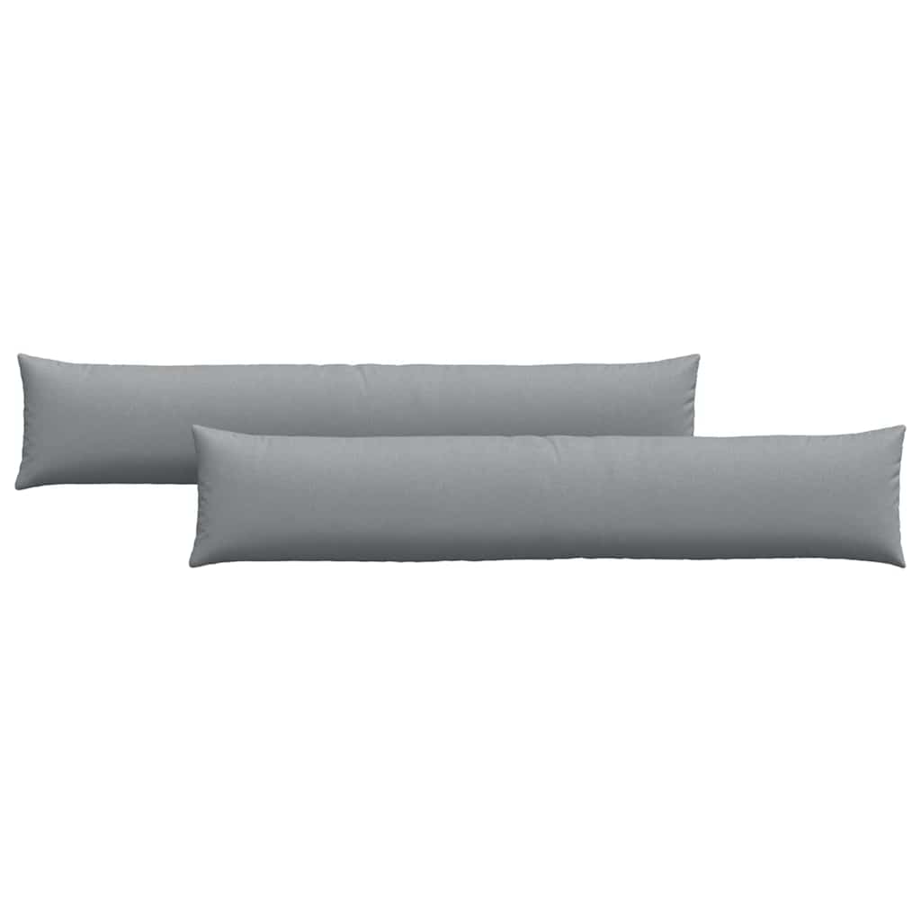Cuscini da Divano 2 pcs Grigio chiaro 200 x 40 cm Tessuto