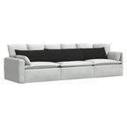 Cuscini da Divano 2 pcs Nero 200 x 40 cm Tessuto