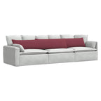 Cuscini da Divano 2 pcs Rosso Vino 200 x 40 cm Tessuto