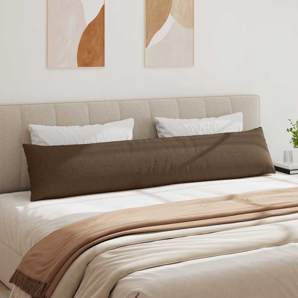 Cuscini da Divano 2 pcs Marrone 200 x 40 cm Tessuto