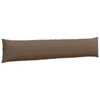 Cuscini da Divano 2 pcs Marrone 200 x 40 cm Tessuto