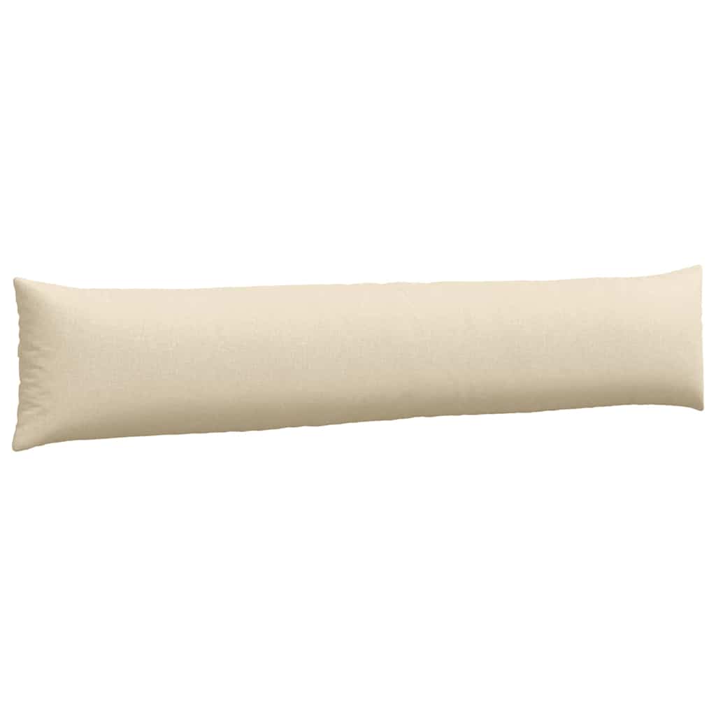 Cuscini da Divano 2 pcs Crema 200 x 40 cm Tessuto