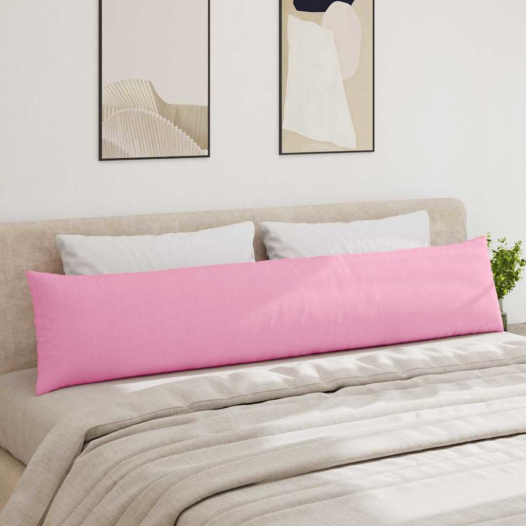 Cuscini da Divano 2 pcs Rosa 200 x 40 cm Tessuto