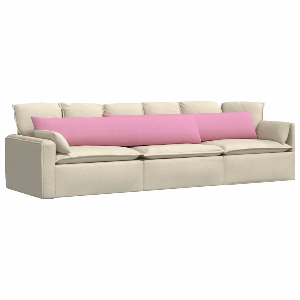 Cuscini da Divano 2 pcs Rosa 200 x 40 cm Tessuto