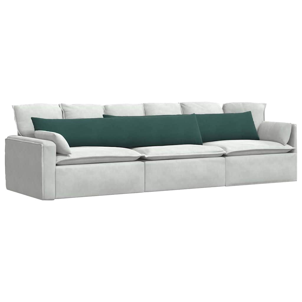 Cuscini da Divano 2 pcs Verde scuro 200 x 40 cm