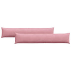 Cuscini da Divano 2 pcs Rosa 200 x 40 cm Tessuto in Cords