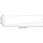Cuscini da Divano 2 pcs Rosa 200 x 40 cm Tessuto in Cords