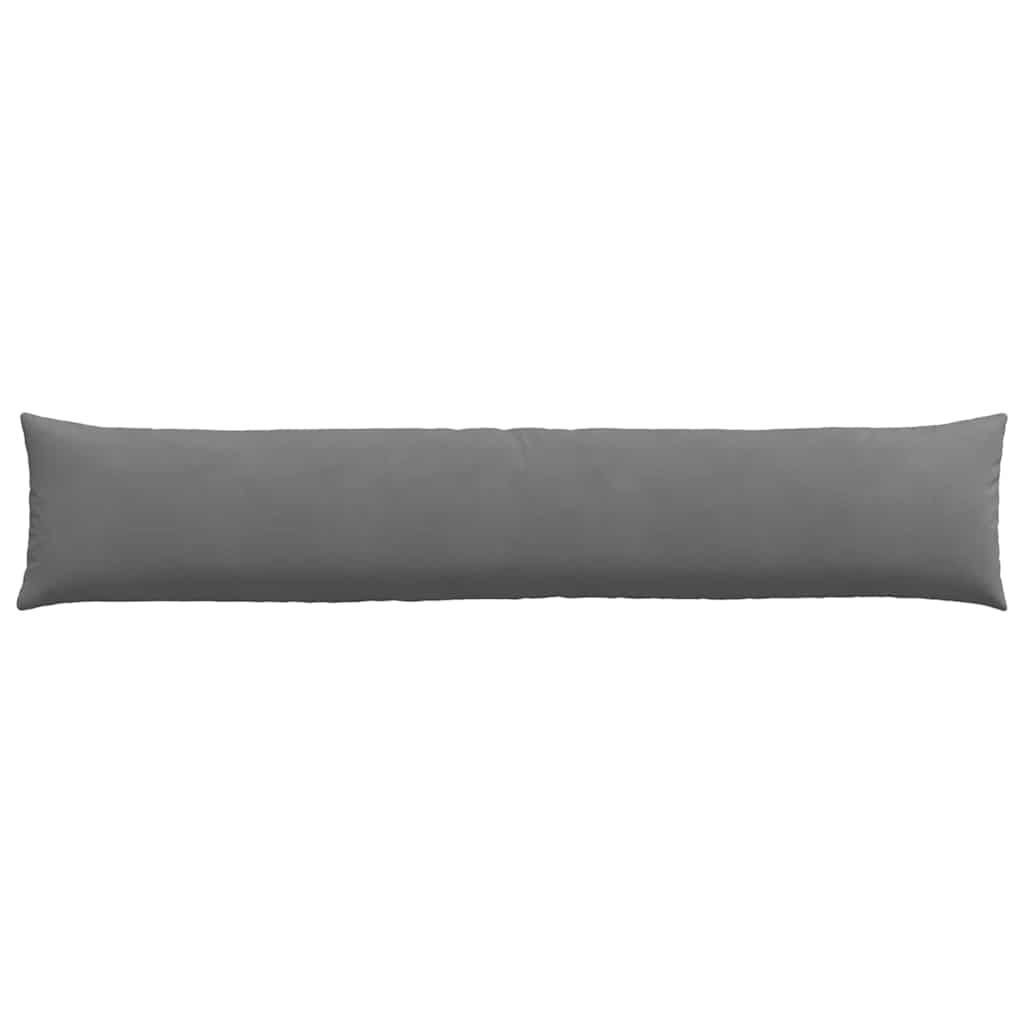 Cuscini da Divano 2 pcs Grigio scuro 200 x 40 cm Tessuto