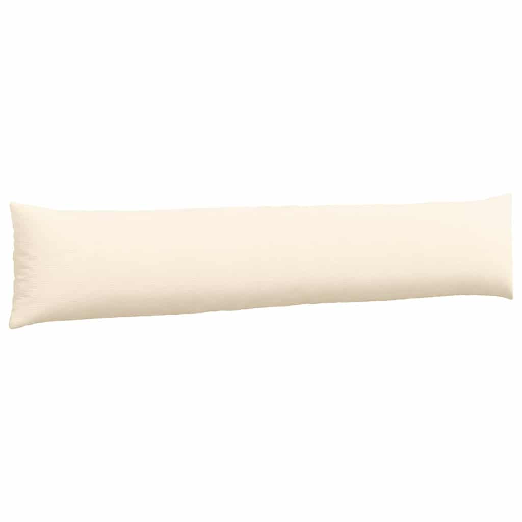 Cuscini da Divano 2 pcs Crema 200 x 40 cm Tessuto in Cords