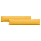 Cuscini da Divano 2 pcs Giallo Chiaro 200 x 40 cm