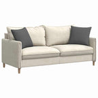 Cuscini da Divano 2 pcs Grigio scuro 45 x 45 cm Tessuto