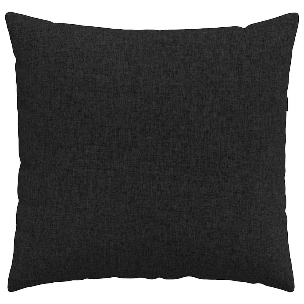 Cuscini da Divano 2 pcs Nero 45 x 45 cm Tessuto