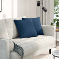 Cuscini da Divano 2 pcs Blu 45 x 45 cm Tessuto
