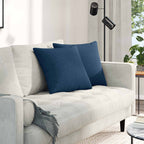 Cuscini da Divano 2 pcs Blu 45 x 45 cm Tessuto