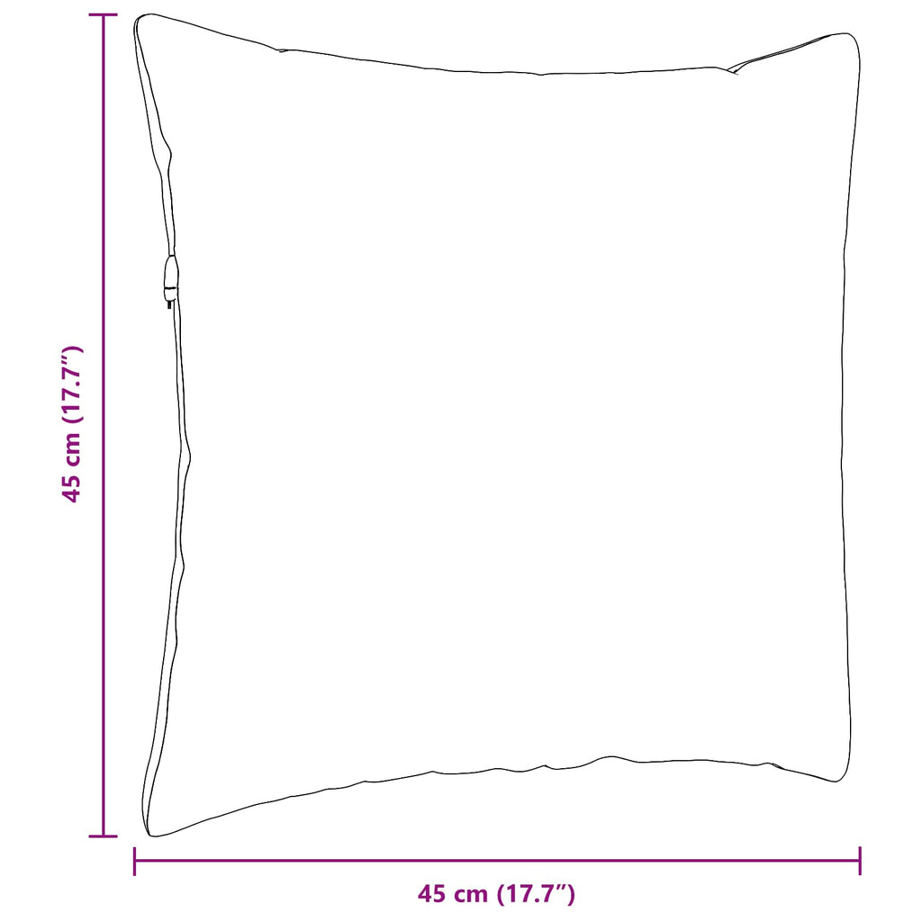 Cuscini da Divano 2 pcs Blu 45 x 45 cm Tessuto