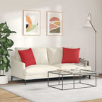 Cuscini da Divano 2 pcs Rosso 45 x 45 cm Tessuto